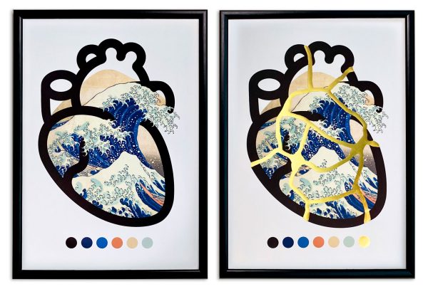The Great Wave,  <br>before & after